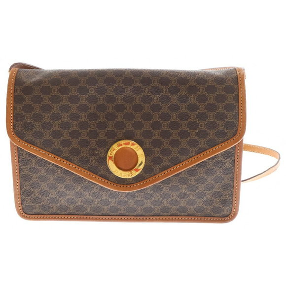 Celine Madacam Shoulder Bag Brown Leather - Picture 1 of 6